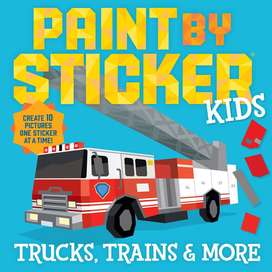 Paint by Sticker Kids: Trucks, Trains & More