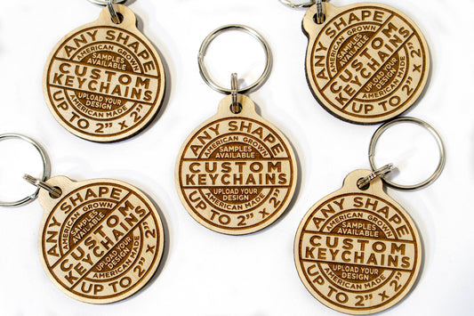 Custom Wood Keychains