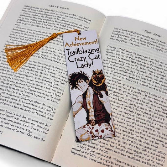 Dungeon Crawler Carl Inspired 3D Bookmark Crazy Cat Lady