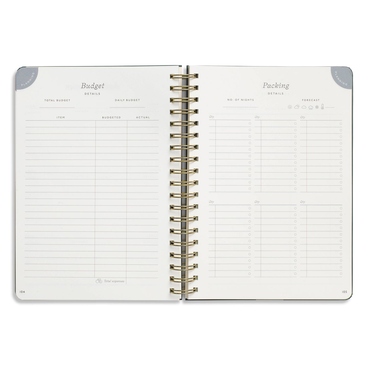 Guided Travel Journal, Hardcover B5 Spiral - Off Piste