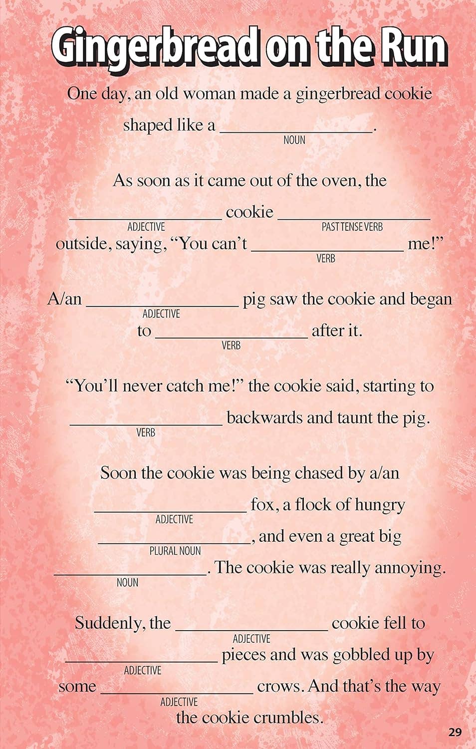 Fairy Tale Funny Fill-Ins for Kids - Word Games for Kids