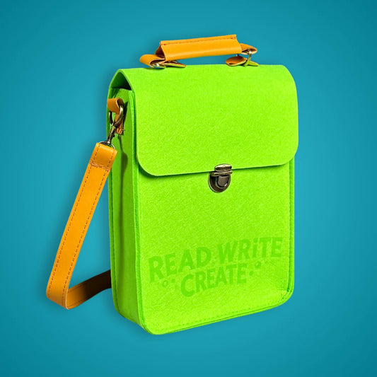 Story Bag w/Pencil Pouch- Green (Read Write Create)
