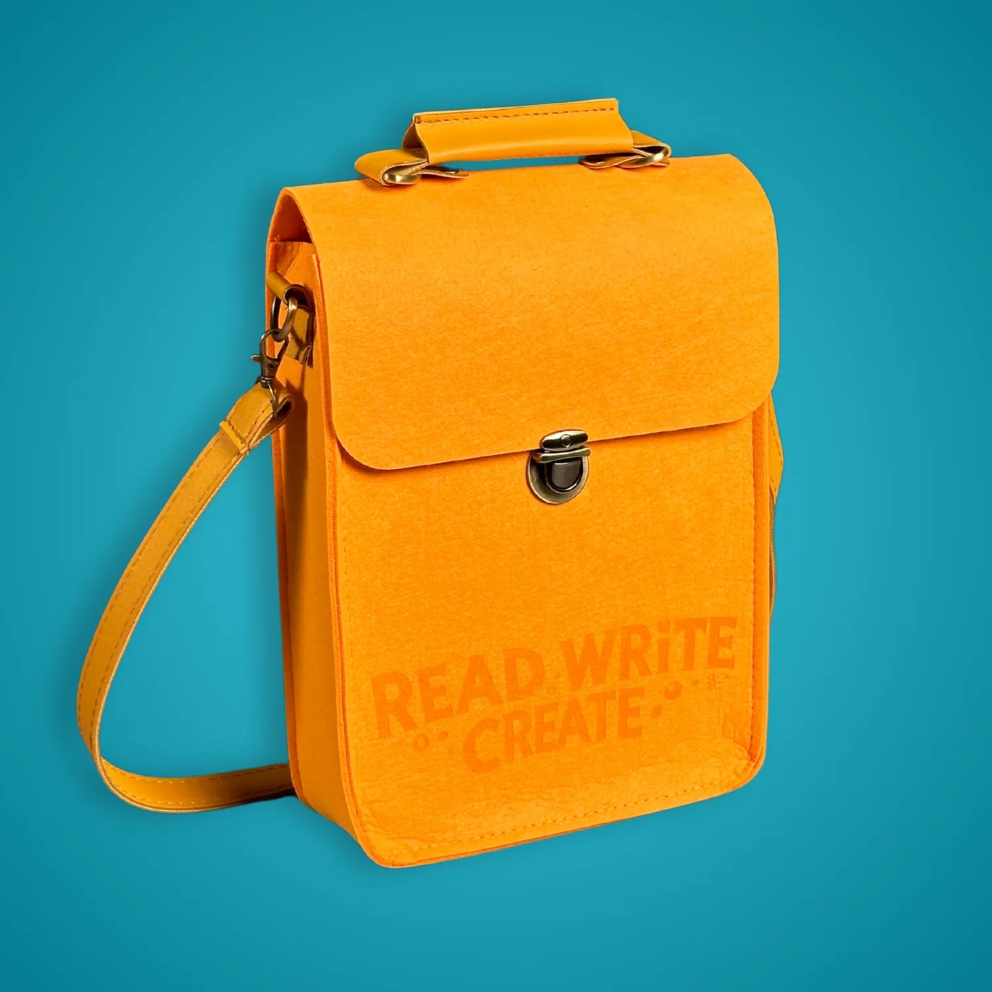 Story Bag w/Pencil Pouch- Orange (Read Write Create)